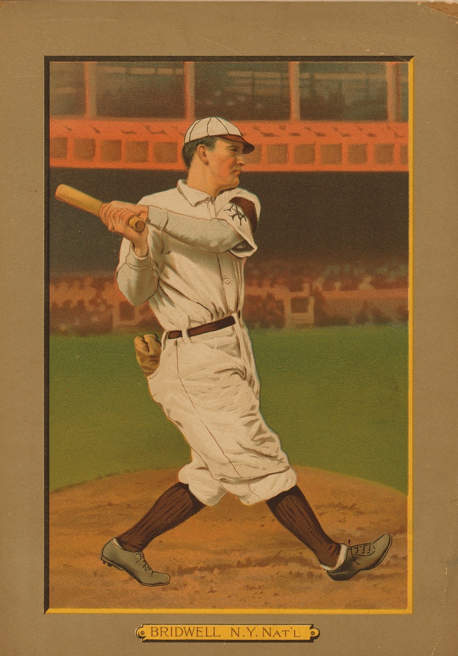An Old Baseball Collectable Card;